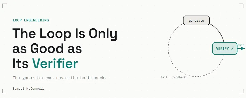 My Thoughts on Loop Engineering — design the verifier, not the prompt